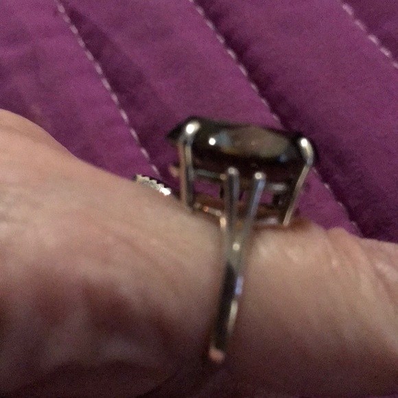 Sterling and Smokey quartz ring - Picture 2 of 2